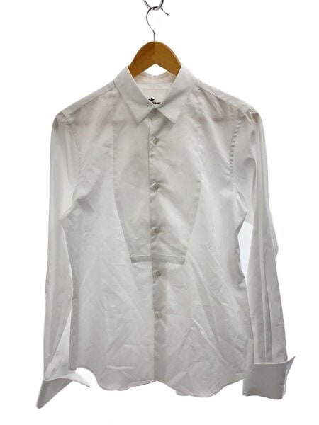 noir kei ninomiya / AD2024/長袖シャツ/XS/コットン/WHT/3N-B002 noir kei ninomiya(ノワールケイニノミヤ) / 長袖シャツ/M/コットン