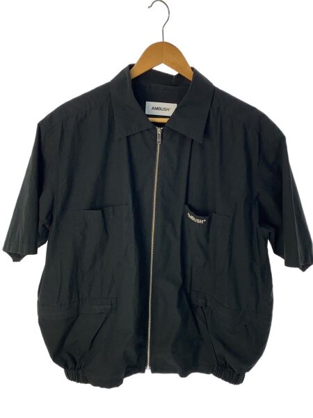 AMBUSH アンブッシュ カジュアルシャツ L 黒 【古着】【中古】【送料無料】 AMBUSH(アンブッシュ) / 半袖シャツ/3/--/BLK/無地/12112015// | 古着