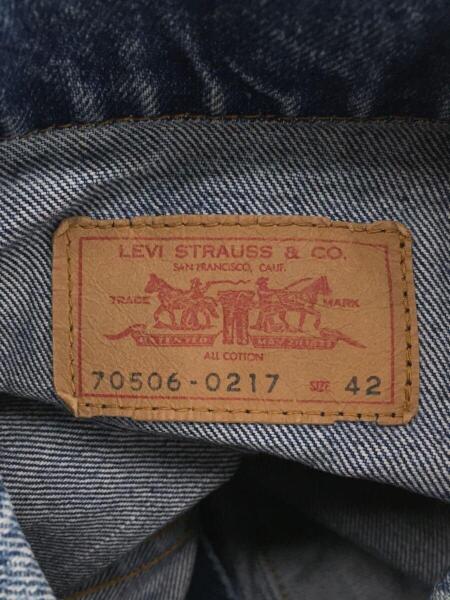 Levi's(リーバイス) / Gジャン/42/コットン/IDG/無地/70506-0217