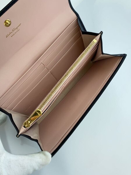 Salvatore Ferragamo(サルヴァトーレフェラガモ) / 長財布/レザー/BLK