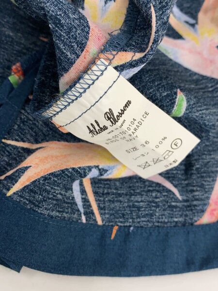 Aloha Blossom / アロハシャツ/36/レーヨン/NVY/花柄/AB-0017010104// Aloha Blossom(アロハブロッサム) / アロハシャツ/36/レーヨン/NVY/花