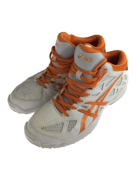 オレンジ/ホワイト ハイカット バスケットシューズ バッシュ オレンジ