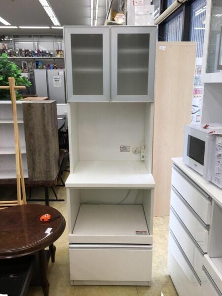 NITORI(ニトリ) / #食器棚/合板/WHT/ELAIN-60B-W | 中古品の販売・通販 