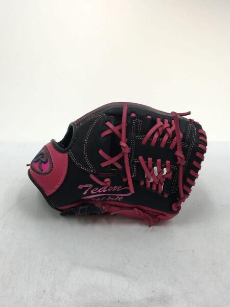 【美品】Rawlings 軟式グローブ ブラック×ピンク Rawlings 限定モデル軟式外野手用グローブ ピンク⁄ホワイト