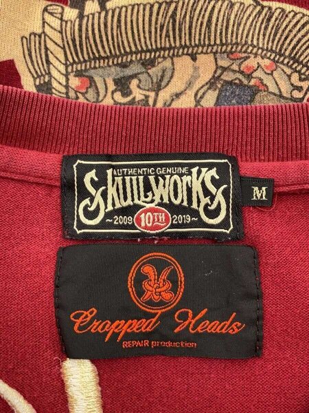 CROPPED HEADS(クロップドヘッズ) / 長袖Tシャツ/M/コットン/RED 
