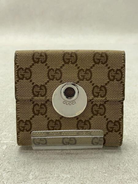 GUCCI(グッチ) / 2つ折り財布/キャンバス/BEG/総柄/レディース/120933