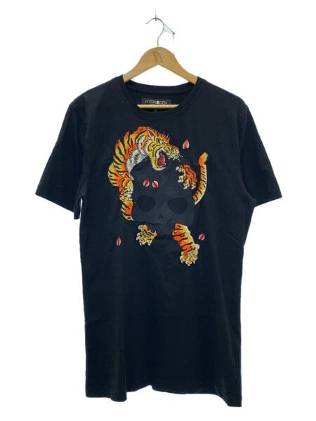 HYDROGEN(ハイドロゲン) / スカル/虎/刺繍/Tシャツ/L/コットン/BLK 