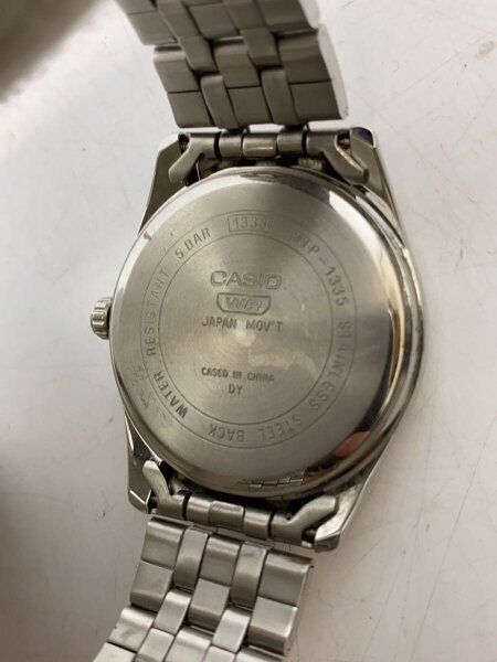 CASIO(カシオ) / クォーツ腕時計/アナログ/ステンレス/BLK/SLV/SS/MTP 