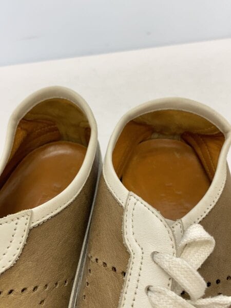 HERMES / ローカットスニーカー/41.5/BEG/レザー/パンチングHロゴ HERMES(エルメス) / ローカットスニーカー/41.5/BEG/レザー/パンチング