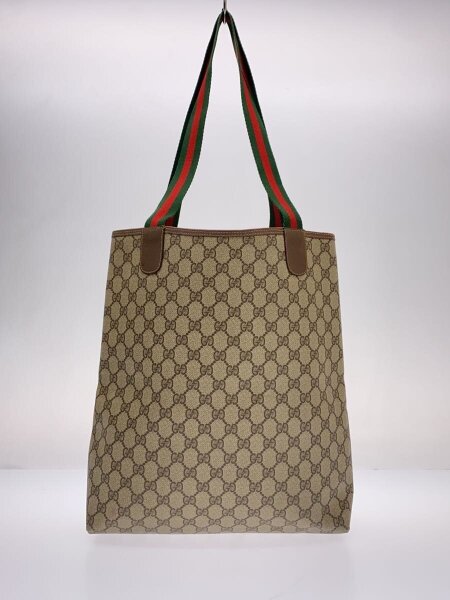 GUCCI(グッチ) / トートバッグ_オールドグッチ_GGプラス/PVC/ブラウン 