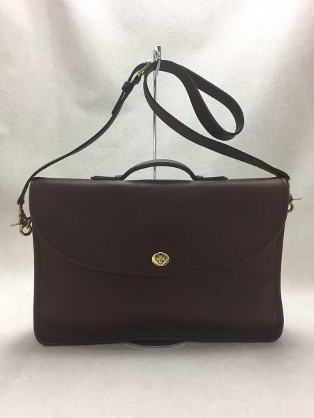 Coach ブラウン レザー ビジネスバッグ ショルダー 5265 COACH(コーチ 
