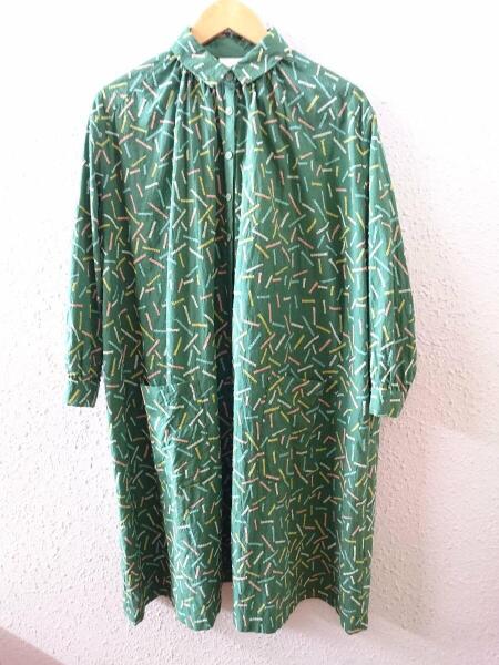 Mina Perhonen ミナペルホネン Light Stick 刺繍 長袖シャツワンピース 38 コットン Grn Ld3007 セカンドストリート 衣類 家具 家電等の買取と販売ならセカンドストリート お問い合わせ番号