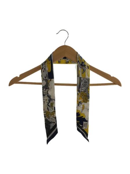 エルメス ツイリー WOW アメコミ ネイビー/イエロー HERMES(エルメス