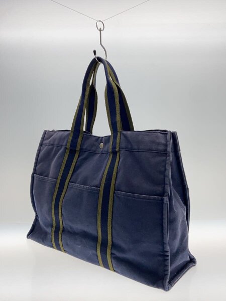 HERMES(エルメス) / フールトゥ GM/トートバッグ/コットン/NVY/無地 