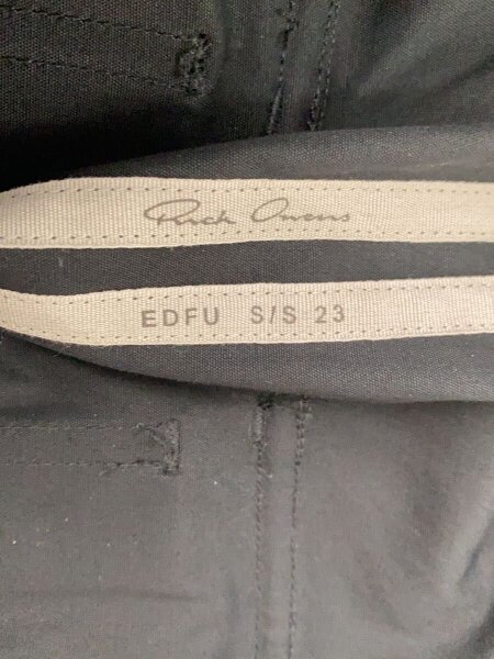 Rick Owens / ショートパンツ/50/コットン/BLK/RU01C4389-TE Rick Owens(リックオウエンス) / ショートパンツ/50/コットン/BLK