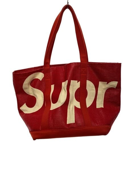 Supreme(シュプリーム) / Raffia Tote/バッグ/--/RED/無地// | 中古品