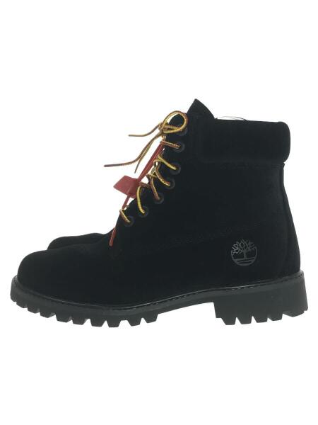 OFF-WHITE(オフホワイト) / 6 boot black velvet/レースアップブーツ 