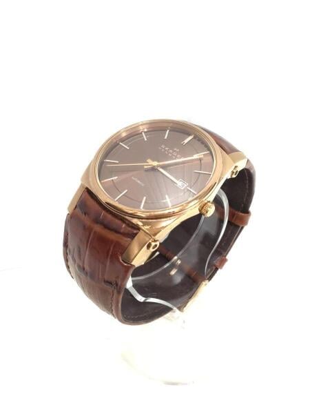 SKAGEN(スカーゲン) / 自動巻腕時計/アナログ/レザー/BRW/BRW/759LRLDJ 