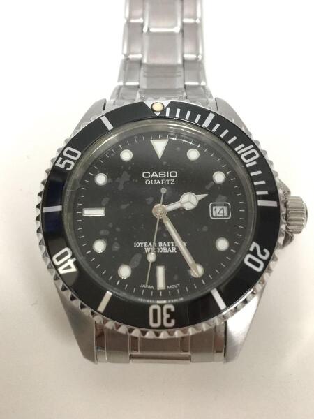 CASIO(カシオ) / クォーツ腕時計/アナログ/ステンレス/BLK/SLV/SS/MTD 