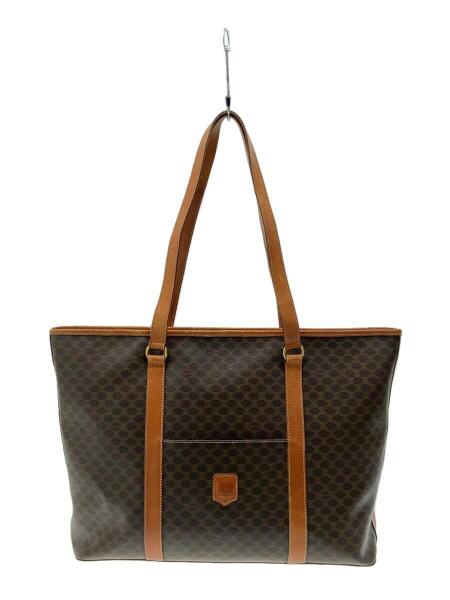 CELINE / トートバッグ/レザー/BRW/総柄/MC96 CELINE(セリーヌ) / トートバッグ/MC96/レザー/BRW/総柄/MC96 | 中古品