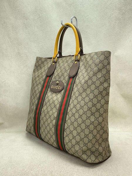 GUCCI　バック GUCCI(グッチ) / トートバッグ/レザー/BRW/総柄/473870 | 中古品の販売