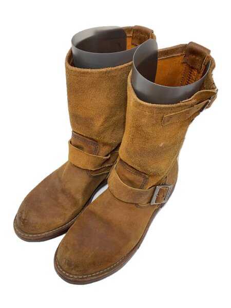 レッドウィングスエード エンジニアブーツ　US7 ウエスコ　チペワ レッドウィングスエード エンジニアブーツ US7 ウエスコ チペワ レッド