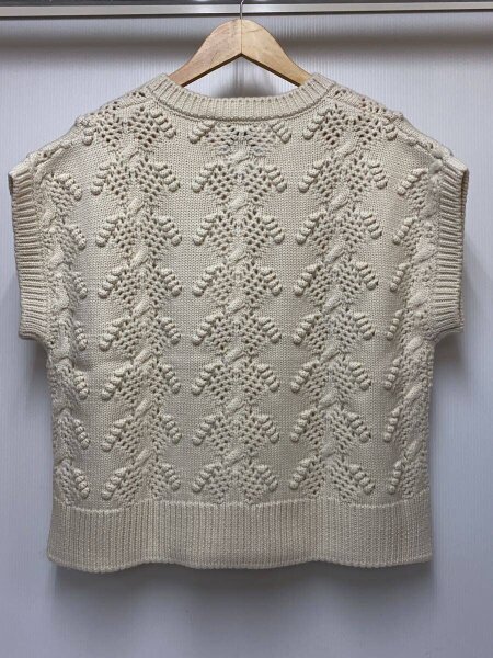 Cloth & Cross / ニットベスト(厚手)/FREE/ウール/IVO/無地/HG-L891 Cloth & Cross(クロスアンドクロス) / ニットベスト(厚手)/FREE/ウール