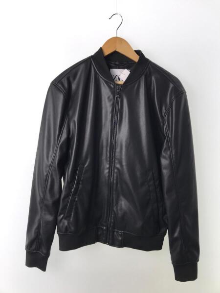 ZARA(ザラ) / ブルゾン/M/フェイクレザー/ブラック/無地/中古