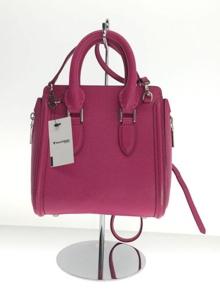 Alexander McQueen ピンクレザースモールシールショルダーバッグ 