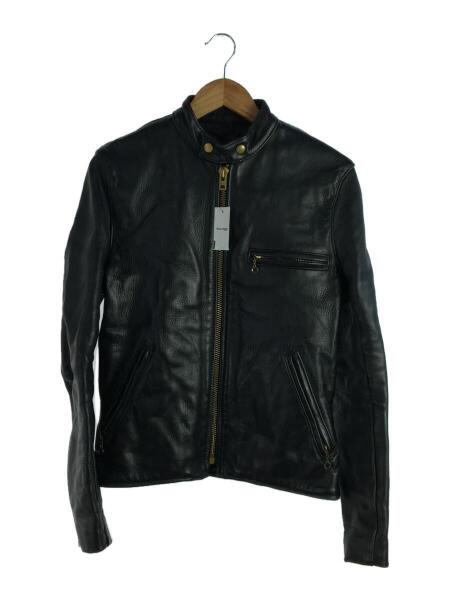 VANSON(バンソン) / シングルライダースジャケット/36/レザー/BLK/中古 