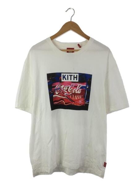 KITH(キス) / Tシャツ/L/コットン/WHT/×COCA COLA/WATER VINTAGE TEE 