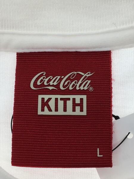 KITH(キス) / Tシャツ/L/コットン/WHT/×COCA COLA/WATER VINTAGE TEE 