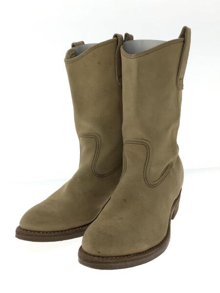 RED WING(レッドウィング) / ペコスブーツ/US8.5/BEG/スウェード/縦羽  