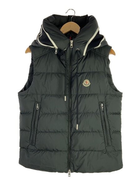 MONCLER 黒 ダウンベスト ノースリーブ　M モンクレール　1サイズ MONCLER 黒 ダウンベスト ノースリーブM モンクレール1サイズ