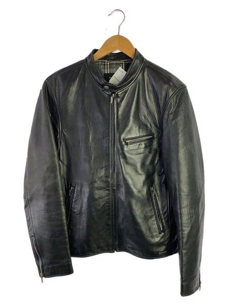 BURBERRY BLACK LABEL シングルライダースジャケット　L/羊革 BURBERRY BLACK LABEL（バーバリーブラックレーベル） ライダース