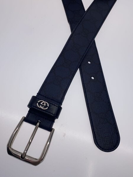 GUCCI / ベルト/レザー/NVY/モノグラム/メンズ/673921 GUCCI(グッチ) / ベルト/レザー/NVY/モノグラム/メンズ/673921 | 中古