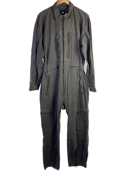 ★希少★ STUSSY ステューシー オールインワン ヒッコリー つなぎ STUSSY(ステューシー) / オールインワン/L/コットン/BLK// | 古着の