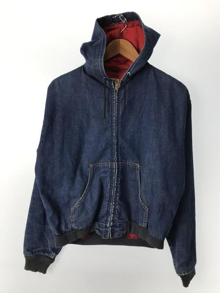 60s 70s カーハート デニムパーカーデニムインディゴカバーオール