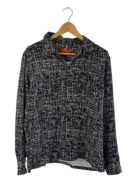 CREAM SODA / 推定80~90s/長袖シャツ/レーヨン/BLK// CREAM SODA(クリームソーダ) / 長袖シャツ/L/レーヨン/BLK | 古着の