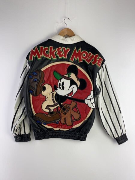 Disney VINTAGE / レザージャケット・ブルゾン/M/レザー/WHT// Disney VINTAGE(ディズニーヴィンテージ) / レザージャケット