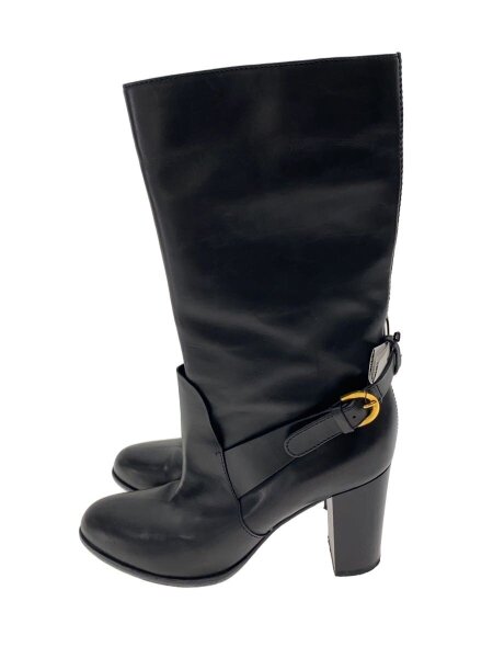 【美品】セルジオロッシ カットワーク ブーツ レザー ウエスタンブーツ 黒 34 sergio rossi(セルジオロッシ) / ブーツ/34.5/BLK// | 中古品の販売