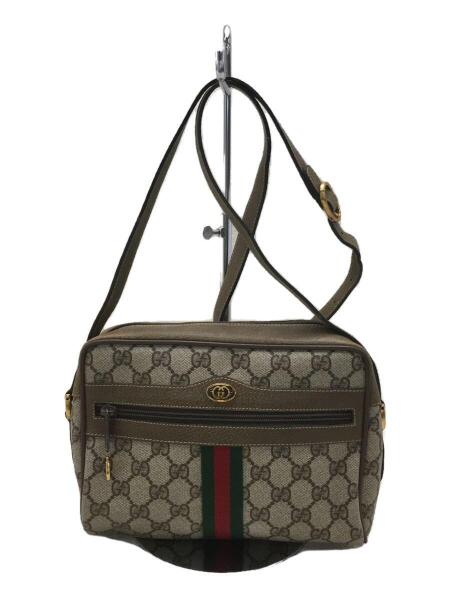 GUCCI(グッチ) / ショルダーバッグ/PVC/BRW/総柄/シェリーライン