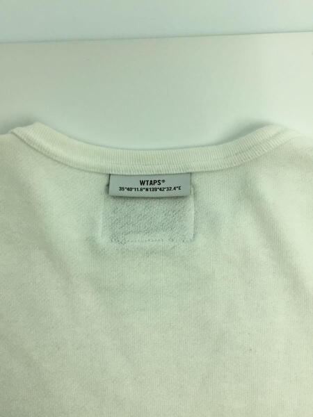WTAPS(ダブルタップス) / スウェット/4/コットン/ホワイト/無地 