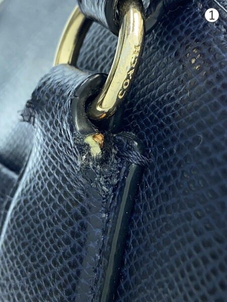 COACH(コーチ) / ハンドバッグ/レザー/ネイビー/コーチ | 中古品の販売 