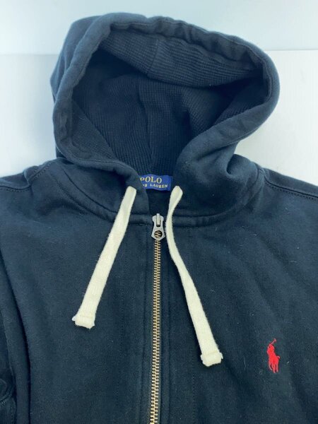 ポロラルフローレン コットンジップパーカー(ブラック/ＸＬ) 送料無料 ポロ ラルフローレン パーカー メンズ ダブルニット フルジップ フーディ POLO RALPH LAUREN 710888282 ブラック  黒 ネイビー 紺