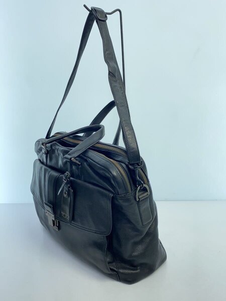 新品未使用 TUMI レザー ビジネスバッグブリーフケース Black TUMI(トゥミ) / ブリーフケース/ビジネスバッグ/レザー/BLK/無地