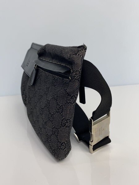 GUCCI(グッチ) / ウエストバッグ_GGキャンバス/キャンバス/ブラック/総
