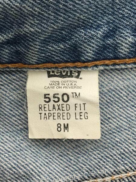 Levi’s / 90s/USA製/550/ストレートパンツ/M/デニム/IDG Levi's(リーバイス) / ストレートパンツ/M/デニム/IDG/無地/90s/550