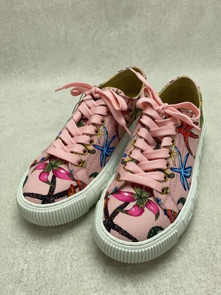 VERSACE / ローカットスニーカー/24cm/PNK/キャンバス VERSACE(ヴェルサーチェ) / ローカットスニーカー/24cm/PNK/キャンバス