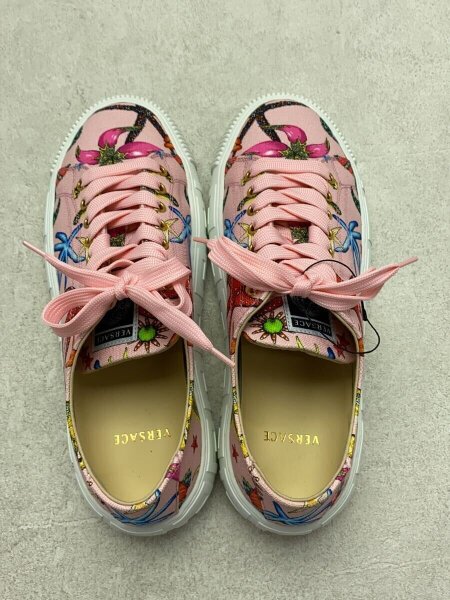 VERSACE(ヴェルサーチェ) / ローカットスニーカー/24cm/PNK/キャンバス
